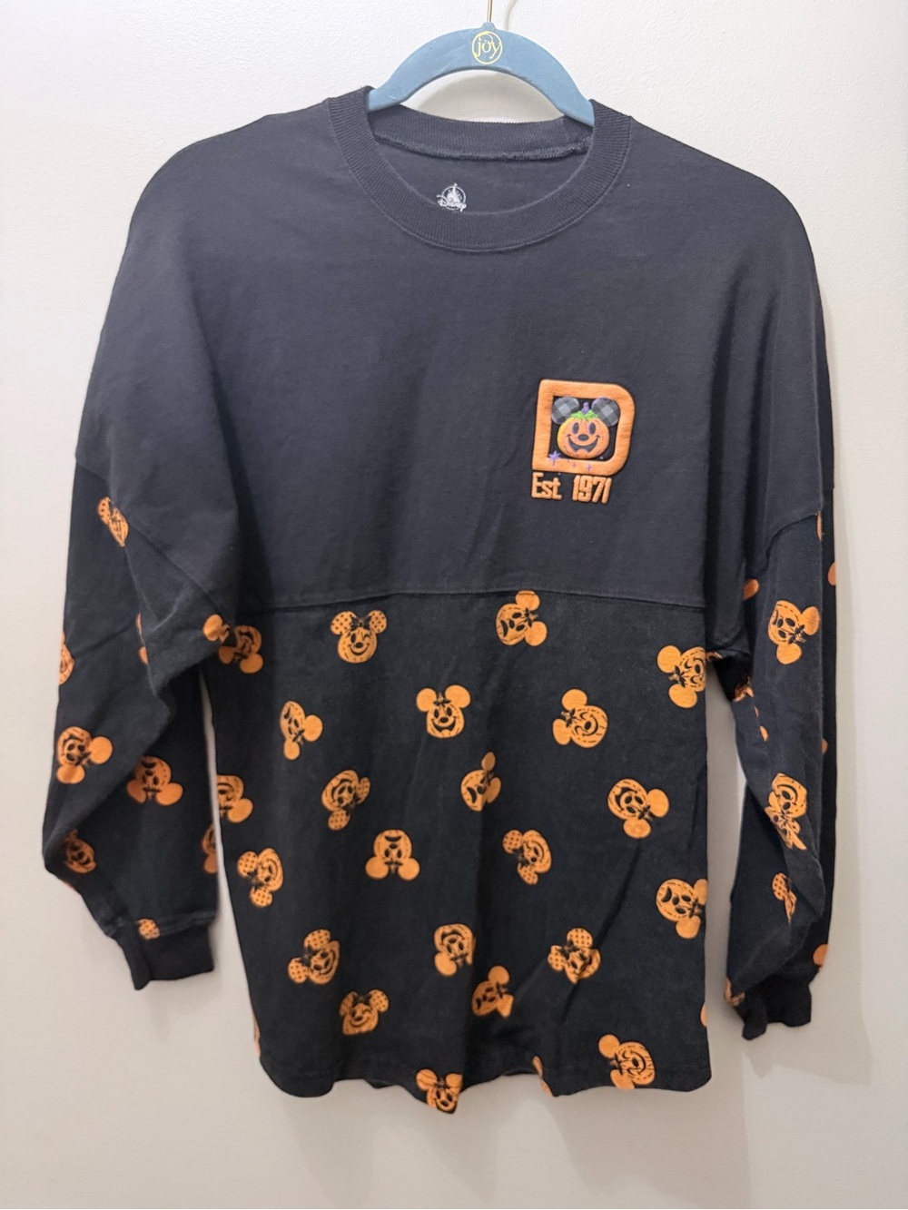 Disneyland Resort Halloween Spirit Jersey Pumpkin Mickey Minnie Sweater XS 2021